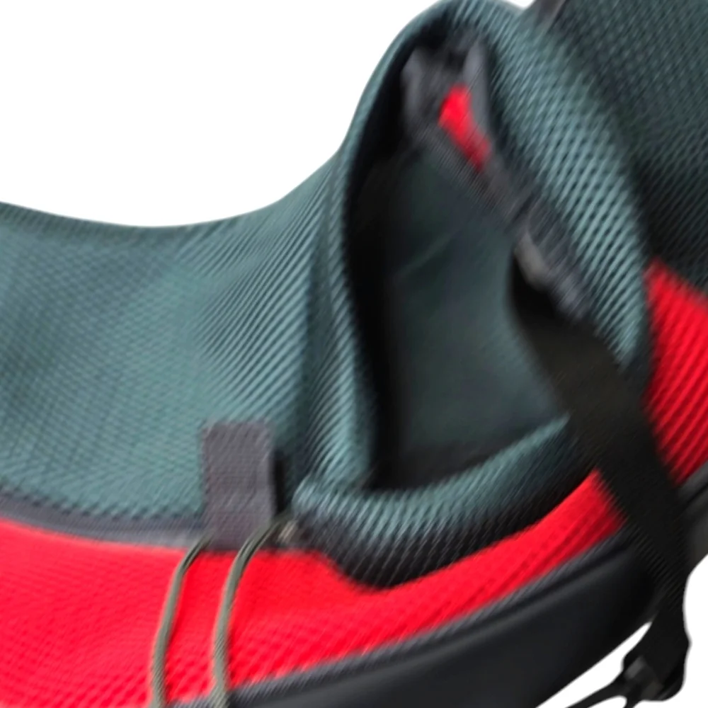 ``P25577 NNT Red and Gray Pet Carrier Shoulder Dog Sling Bag